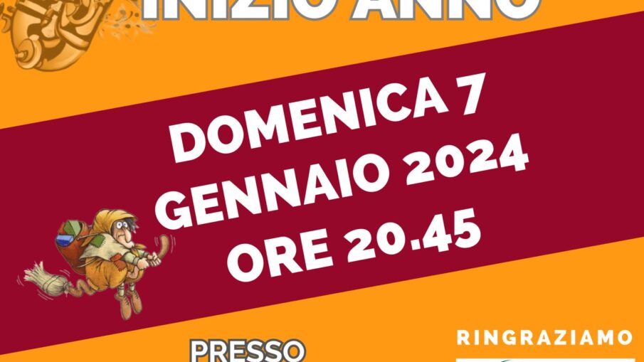 locandina del cocnerto di inizio anno ad abbadia lariana del corpo musicale mandellese